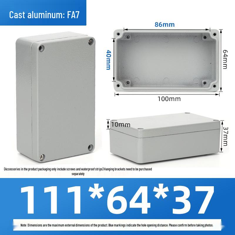 Outdoor Waterproof Die-Cast Aluminum Junction Box with Sealed Push Button Switch