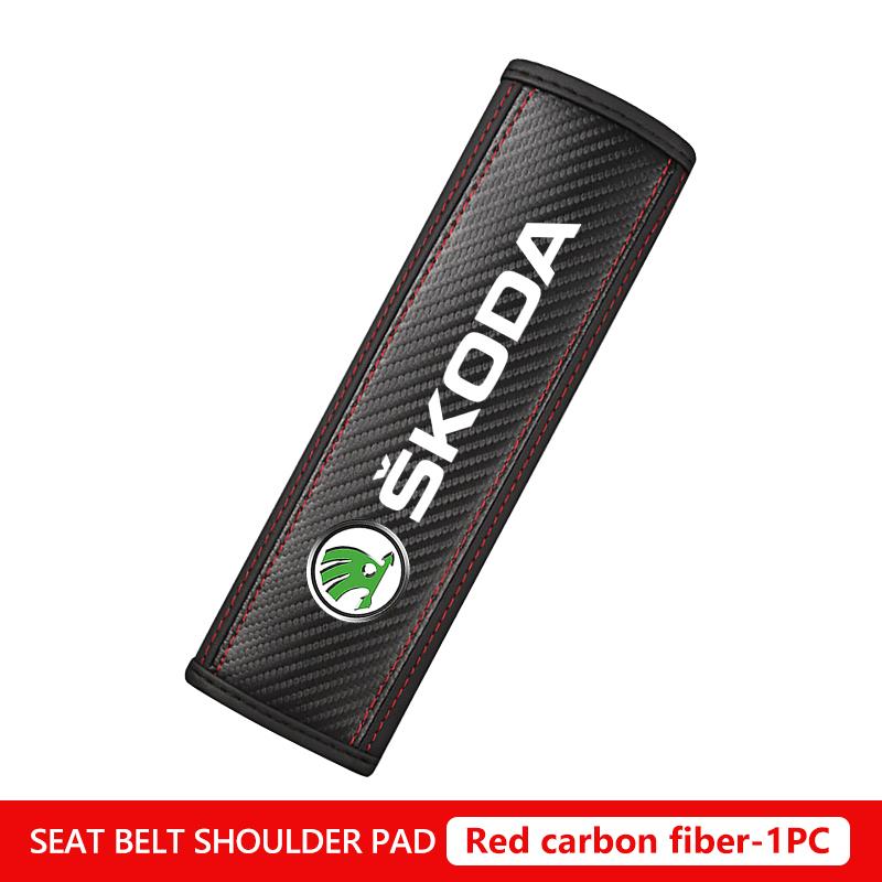 Breathable Car Safety Belt Shoulder Cover Auto Accessories For Skoda Rapid Octavia Derivative Enyaq-iV VisionS Yeti Scala Xkbf53