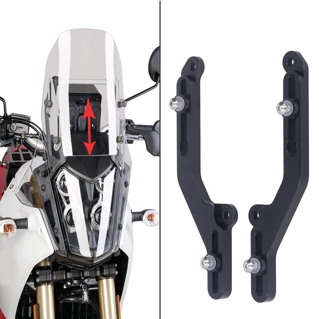 CUEI 1 Pair Motorcycle Windshield Windshield Adjuster Kit, CNC Aluminum Alloy Fit For Honda
