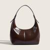 Ancient Shiny Underarm Bag Oil Wax Texture Baguette Bag French Niche Single Shoulder Dumpling Bag Handbag Female