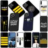 Airplane Pilot Epaulette Casing Phone Cover for Xiaomi Redmi Note 12 11 10 Pro 10A 10C 12C 14C A4 Note12 5G Soft Case