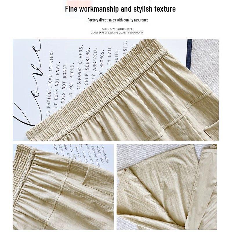 Gray Yamamoto Slimming A-line Culottes: High-Waist, Petite Fit, Wide-Leg Midi Skirt for Summer 2025