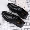 Genuine Leather Men's Shoes Comfortable Soft Lace - up Business Shoes Non - slip Rubber Sole Lightweight Formal Office Shoes