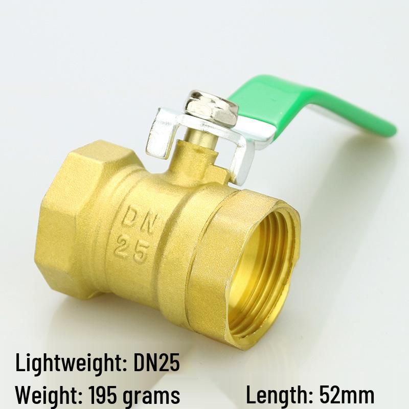 4-Point DN15 & 6-Point DN20 All-Copper Ball Valve, High-Temp Resistant, 1-Inch & 2-Inch, for Tap Water.