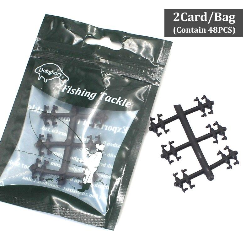 48PCS Hook Stops Beads Carp Fishing Accessories StoperBlack Carp Fishing Hair Chod Ronnie Rig Pop UP Boilies Stop Tackle