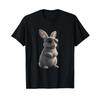 Hase mit Sonnenbrille Cooles Design für Kaninchenliebhaber T-Shirt schwarz vintage gewaschen Unisex Grafik