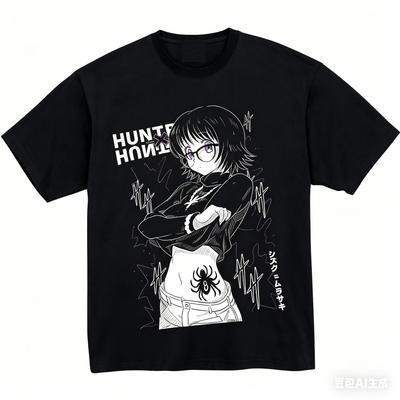 8th Shizuku Ghost Group HxH Spider Tattoo Anime T-Shirt for Summer 2026 for Fans,  Art Printing, Casual T-Shirt.
