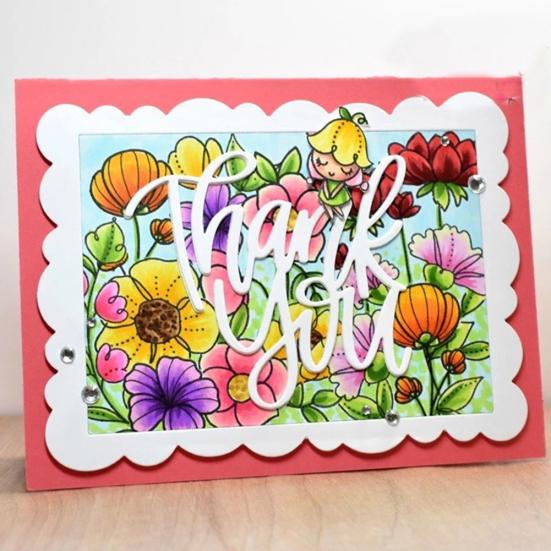 Metall-Stanzformen „Thank You“, zum Selbermachen, für Sammelalbum, Prägung, Papier, Kartenherstellung, Schablone, Form