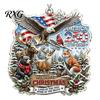USA Flag Holiday Decorations 250 Anniversary Christmas Ornament, United States 1776-2026 250th Xmas Tree Trim Patriotic Keepsake, Acrylic Hanging