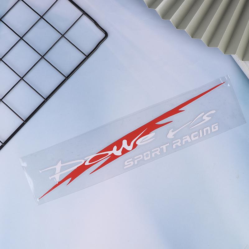 30X5.5Cm Naklejka na samochód Racing Development Stylowa naklejka sportowa Power'S Racing Development Odblaskowa wodoodporna naklejka na samochód