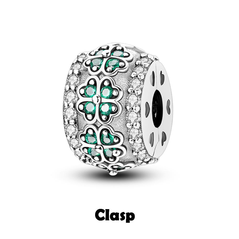 Copper Metal Silicone Spacer Stopper Clip Charm Bead Components Chamilia Bead Components Compatible With Authentic Original Necklace Bracelet High