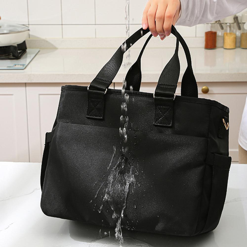 Duża izolowana torba na lunch z wieloma kieszeniami, wodoodporna, pogrubiona, do przechowywania, na kemping, szczelna torba na piknik na świeżym powietrzu