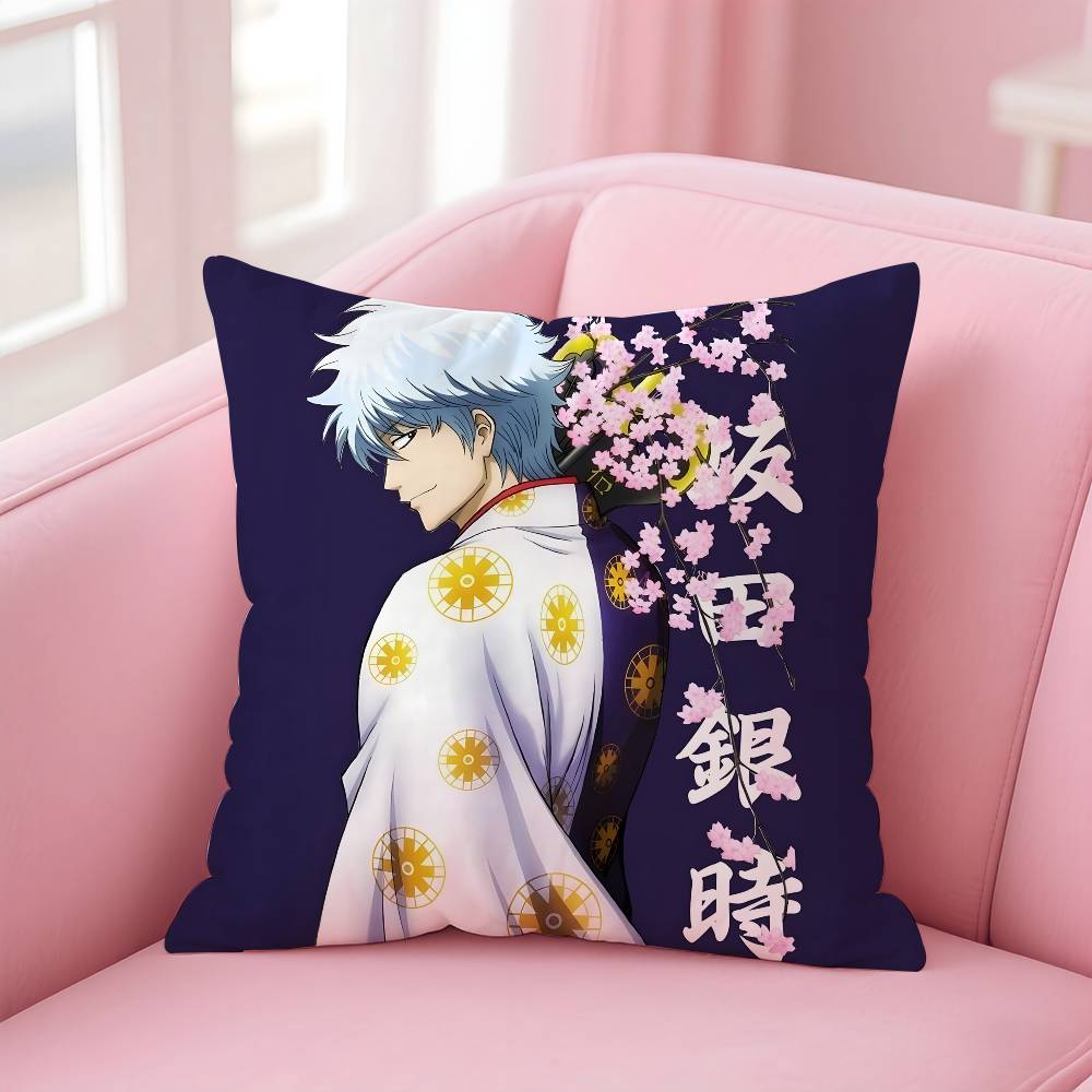 Anime G-GINTAMA Pillow Case pattern printing pillowcase living room sofa cushion cover bedroom room decor