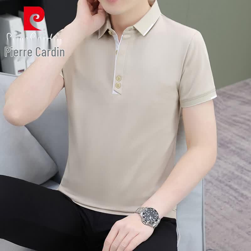 Pierre Cardin Men s Solid Color Short Sleeve Polo T-shirt XL