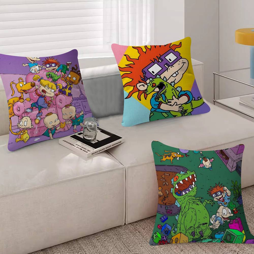 Cartoon R-Rugrats Funny Cushion Cover Decorative Pillow Sofa Home Decor Case Pillow Cases