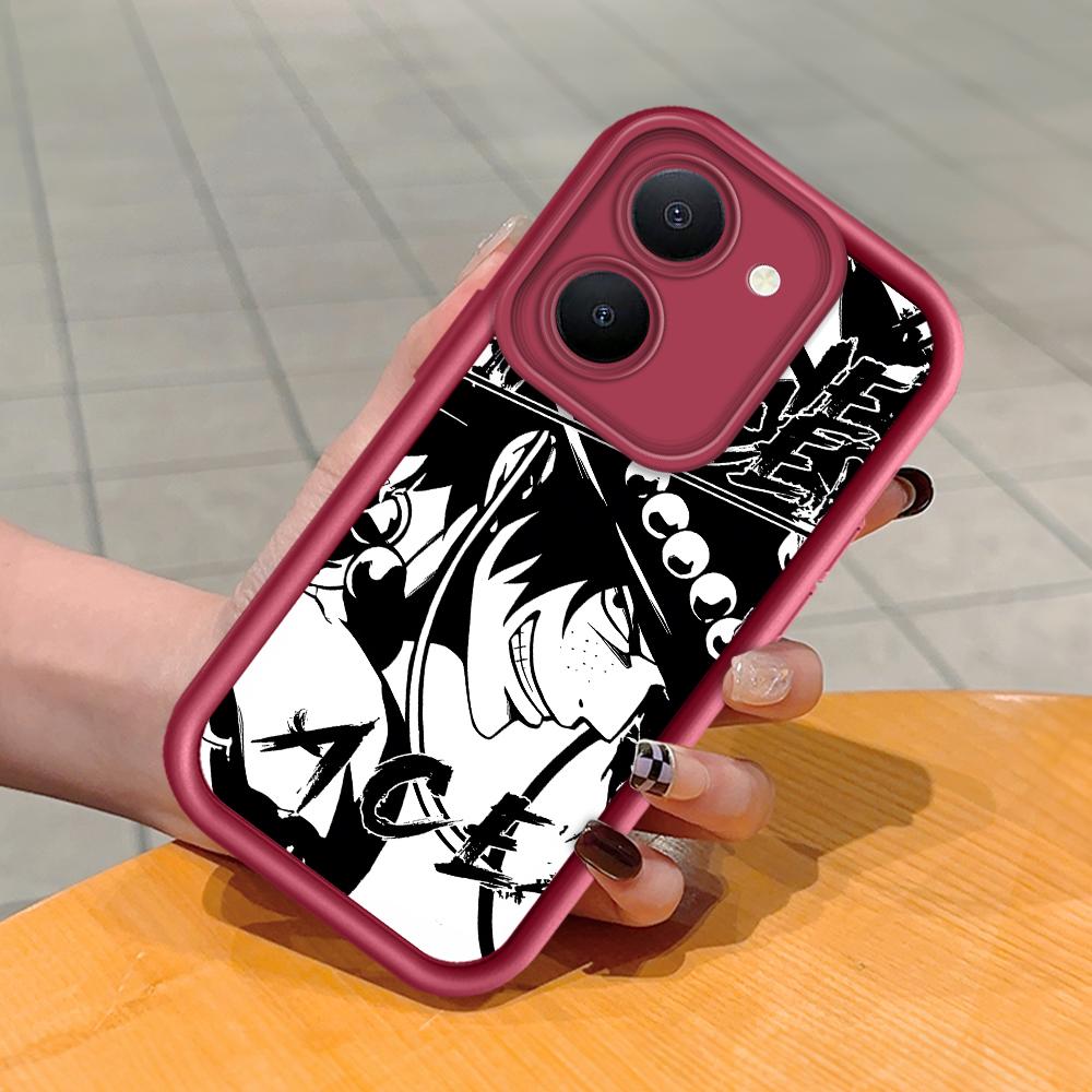 

Мягкий силиконовый квадратный чехол с рисунком лестницы для телефона, полное покрытие, противоударный защитный резиновый чехол для камеры для Vivo Vivo T1 5G темно-красного