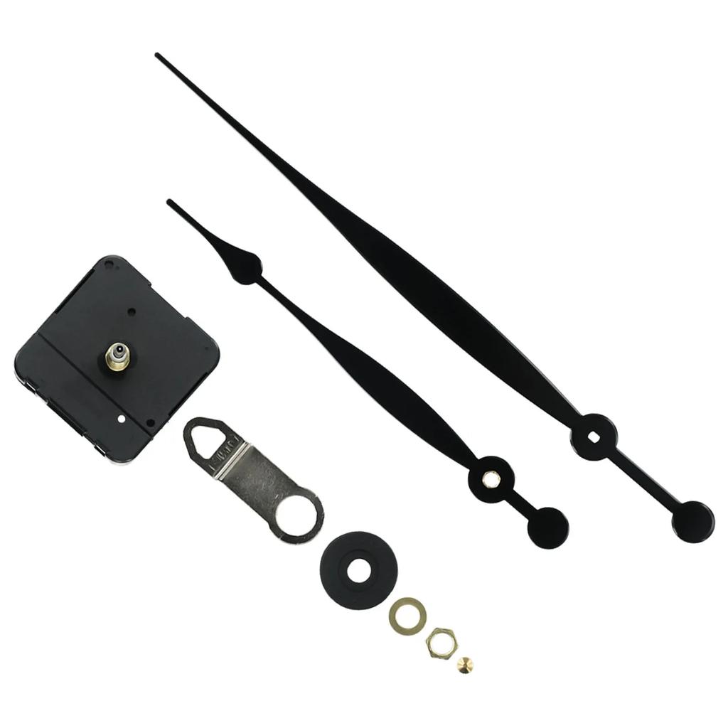Quality Silent Quartz DIY Mechanism Movement Kit Large Long Hands Clock Movement High Torque Wall Clock Accessories Black