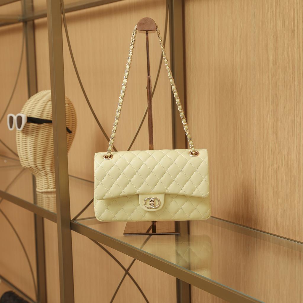 Xiaoxiangfeng CF Mřížkovaná Řetízková Taška Klasická Podpažní Trendy Dámská Nová Módní Univerzální Jednoramenná Crossbody