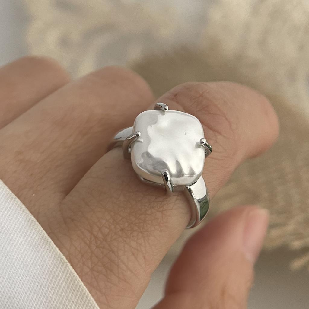 925 Silberringe für Damen Paar Minimalistisch Handgefertigt Einfach Runder Linienring Party Schmuck Geschenk Allergievorbeugend