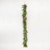 European & American Christmas Soft Rubber Flocked Pine Cone Red Berry Vine Decoration