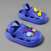 Summer Kids' Cartoon Clogs - Cute, Closed-Toe Slippers for Boys & Girls with Cat and Fish Designs, Perfect for Outdoor Wear.