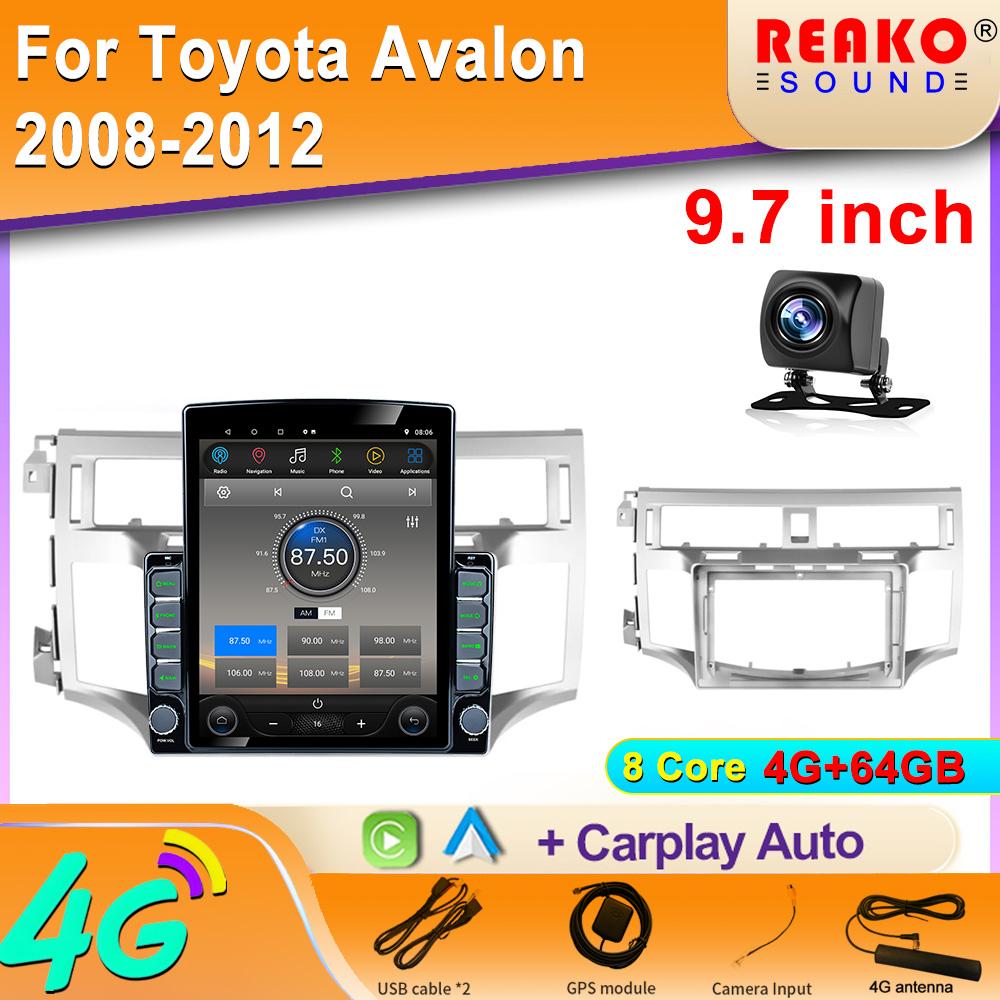 9.7" Vertical Style Tesla Screen Android Car Radio For Toyota Avalon 2008-2012 Carplay Audio GPS Navigation Player 2din