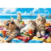 100 Piece Puzzles for Kids Ages 4-8, Beach Cat Puzzles Kids Puzzles Ages 4-6 6-8 8-10 Jigsaw Puzzles Floor Puzzles Children Educational Puzzle Toys