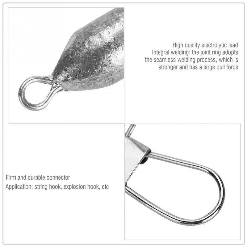 Buy Anti Dust Durable Lead Sinkers Weights Bullet Shaped Fishing Sinker Tackle at affordable
