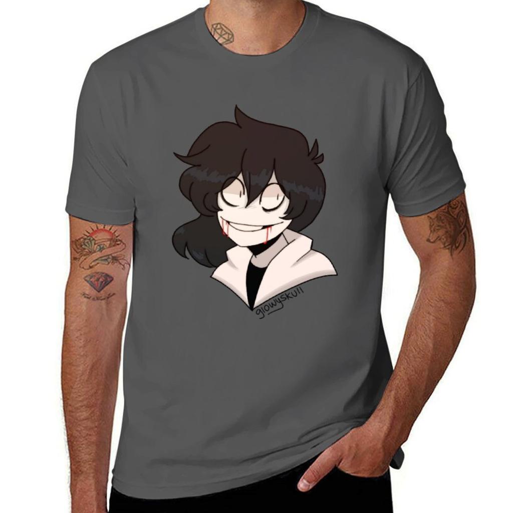Jeff The Killer Tshirt Vintage Print Crew Neck Tee Tshirt