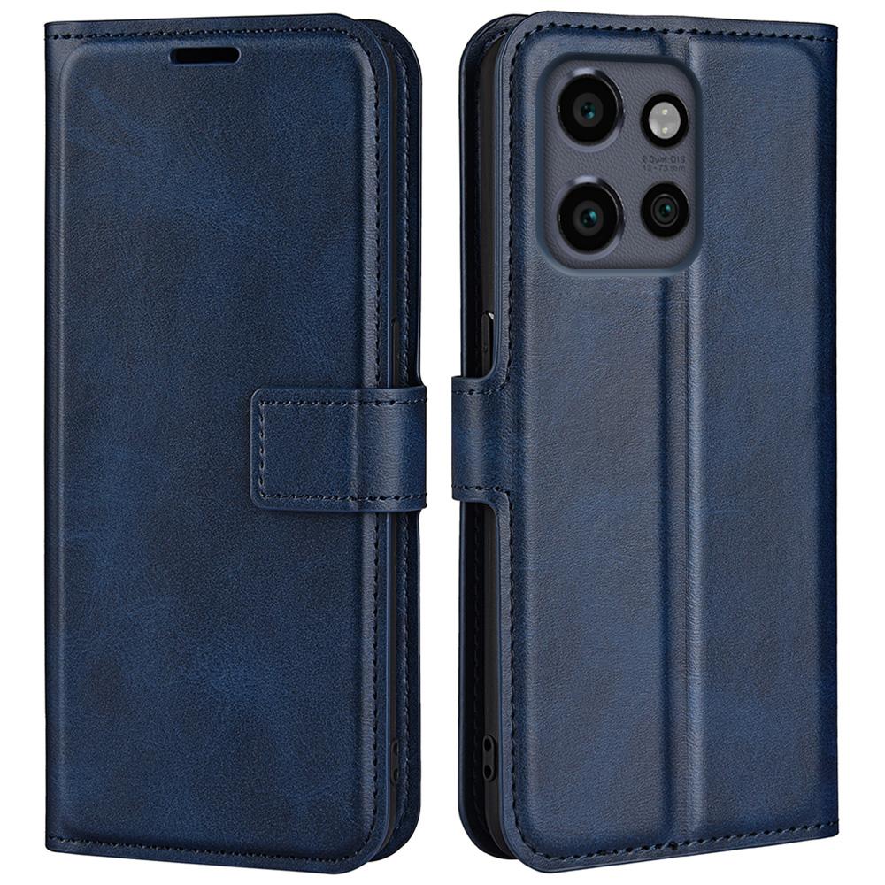 For Motorola Edge 50 Neo 5G/Moto S50 5G/Thinkphone 25 5G Stand Case Anti-Scratch Calf Texture Leather Phone Cover