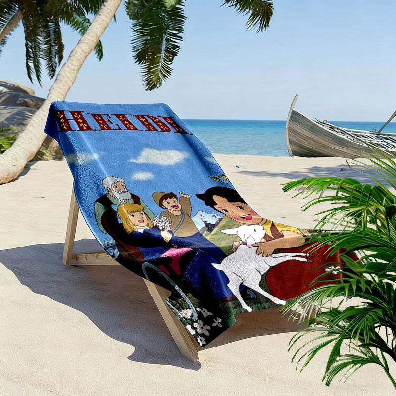 Toalla de Playa Heidi, Toalla Grande Suave de Secado Rápido para Playa Camping Natación
