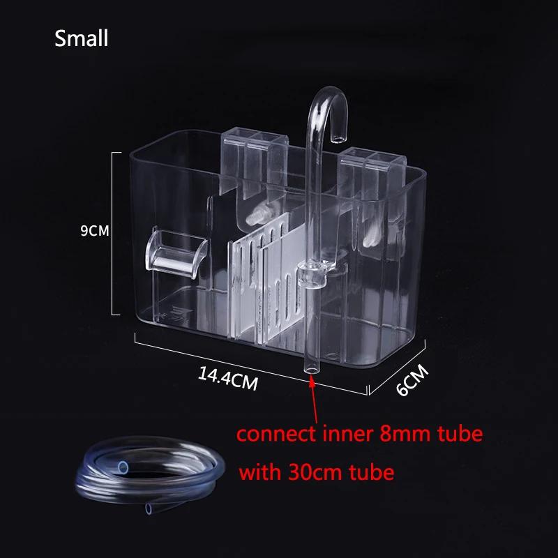 3-в-1 Аквариумный Внешний Фильтр-Короб Пластиковый Фильтр Разделение Сухого и Влажного Маленький Тихий Внешний Подвесной Аквариумный Капельный Перелив