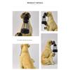 Dog Garden Statue with Hanging Light, Resin Outdoor Display Accent for Porch Lawn and Entryway Presentation Piece