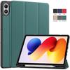 For Redmi Pad 2 Pro Case with Pen Holder Trifold Leather Magnetic Smart Cover for Poco Pad M1 / Redmi Pad 2 Pro 12.1 Inch Case