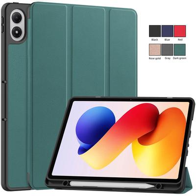 Pre puzdro Redmi Pad 2 Pro s držiakom na pero, trojzložkové kožené magnetické smart puzdro pre Poco Pad M1 / Redmi Pad 2 Pro 12,1 palca
