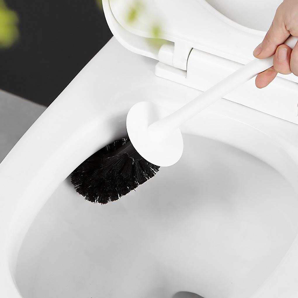 Toiletten-Badezimmer-Silikon-Toilettenbürstenbasis-Reinigungsbürsten-Werkzeugset