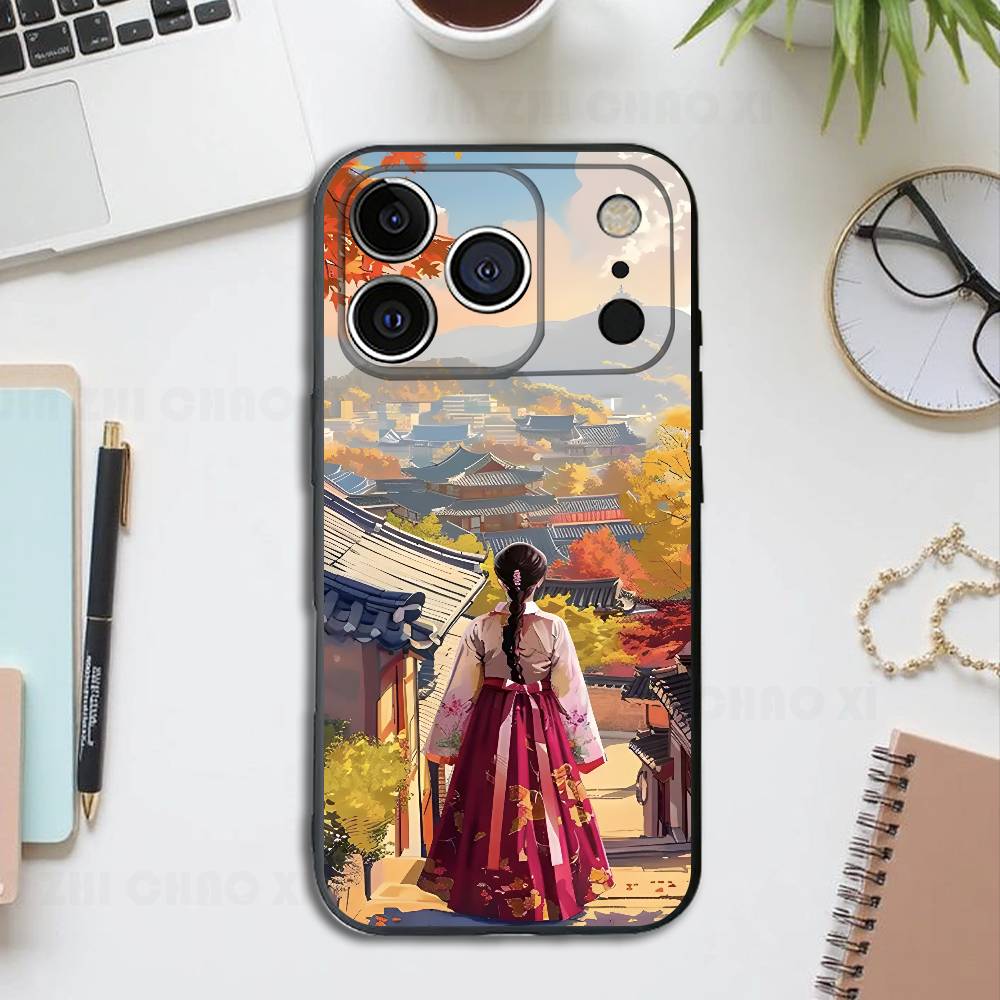 

Korea Seoul Silicone Phone Case For IPhone 17 16 15 14 13 12 11 X XS Plus Pro Max Shockproof Soft Cover iPhone12PRO