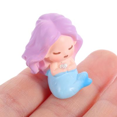 10Pcs Smooth Resin Mermaid Statue Artistic Home Decor Desktop Tabletop Fish Tank Car Dashboard Garden Sand Table Mini Beach