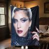 Lady Gaga Blanket All Seasons Soft Comfortable Sofa Office Nap Blanket Travel Blanket Holiday Gift