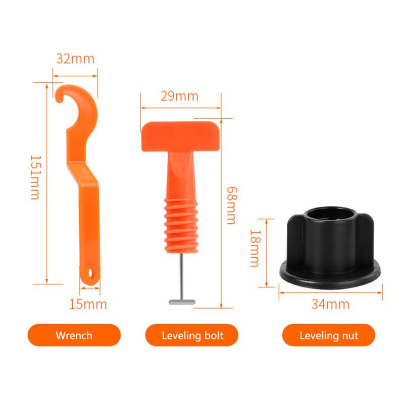 151pcs/set Fr 2-8mm Pro Tile Laying K2v4 Reusable Tool For Leveling  Tiles Leveling Ceramic Floors