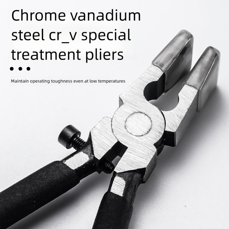 Hohe Modifizierbare Glasschneidezange aus Baustahl mit Rutschfestem Gummigriff für Kunstprojekte und Heimrenovierung