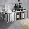 Wall-Mounted Bathroom Hanging Basket Toilet Shower Rack  Bath Products Storage Accessories