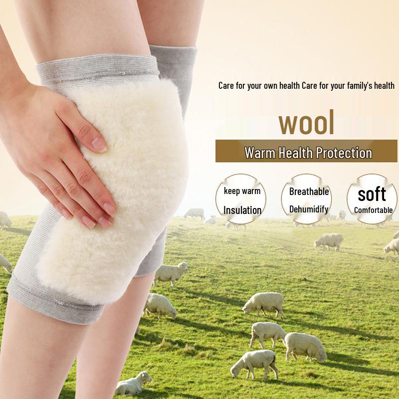 

Autumn & Winter Wool Knee Pads for Warmth and Cold Protection Wool Knee Pads L