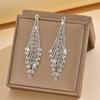 Exquisite Diamant-Rhombus Lange Ohrringe - Hochwertiger Funkelnder Schmuck für Frauen
