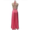 European Style 2025 Summer Women's Deep V Lace-Up Backless See-Through Slim Fit Dress