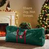 Christmas Tree Storage Bag Waterproof Moisture-proof Durable Christmas Tree Dustproof Zipper Bag Handbag