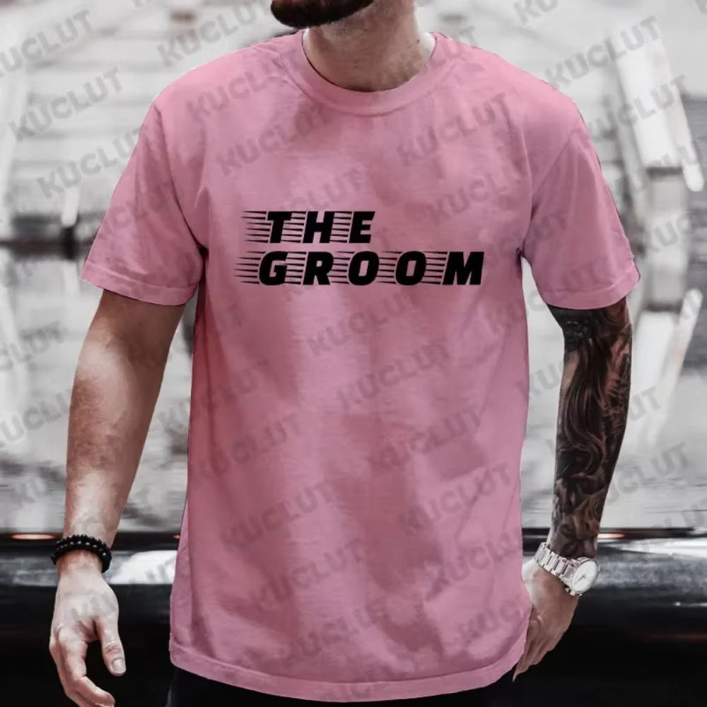 Groom Squad Groomsman T Shirts Male Team Future Groom Wedding Graphic Evg Tops Best Man Single Farewell Bachelor Stag Party Tees