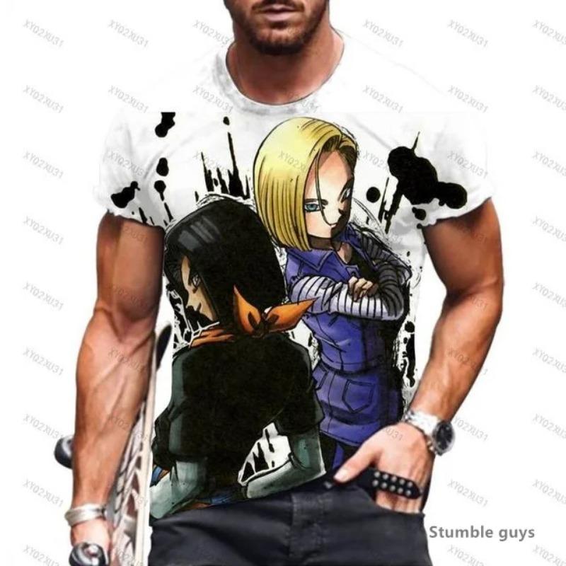 Summer Men s Anime Gym Goku Tops Dragon Ball T-shirt Kakarot Vegeta Super Saiyan Tshirt S