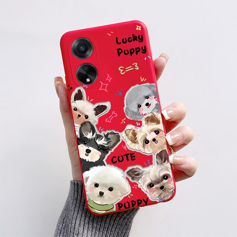 For OPPO A98 5G Case 2023 Cute Cat Cartoon Funny Dog Silicone Soft Back Cover For OPPO F23 CPH2527 OPPOA98 CPH2529 A1 5G Coque