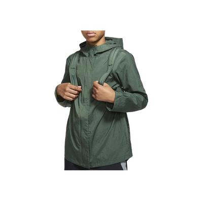 Jacke Einfarbig Bedrucktes Logo Reißverschluss Kapuze Langarm Kinderjacken Grün BV3559-370